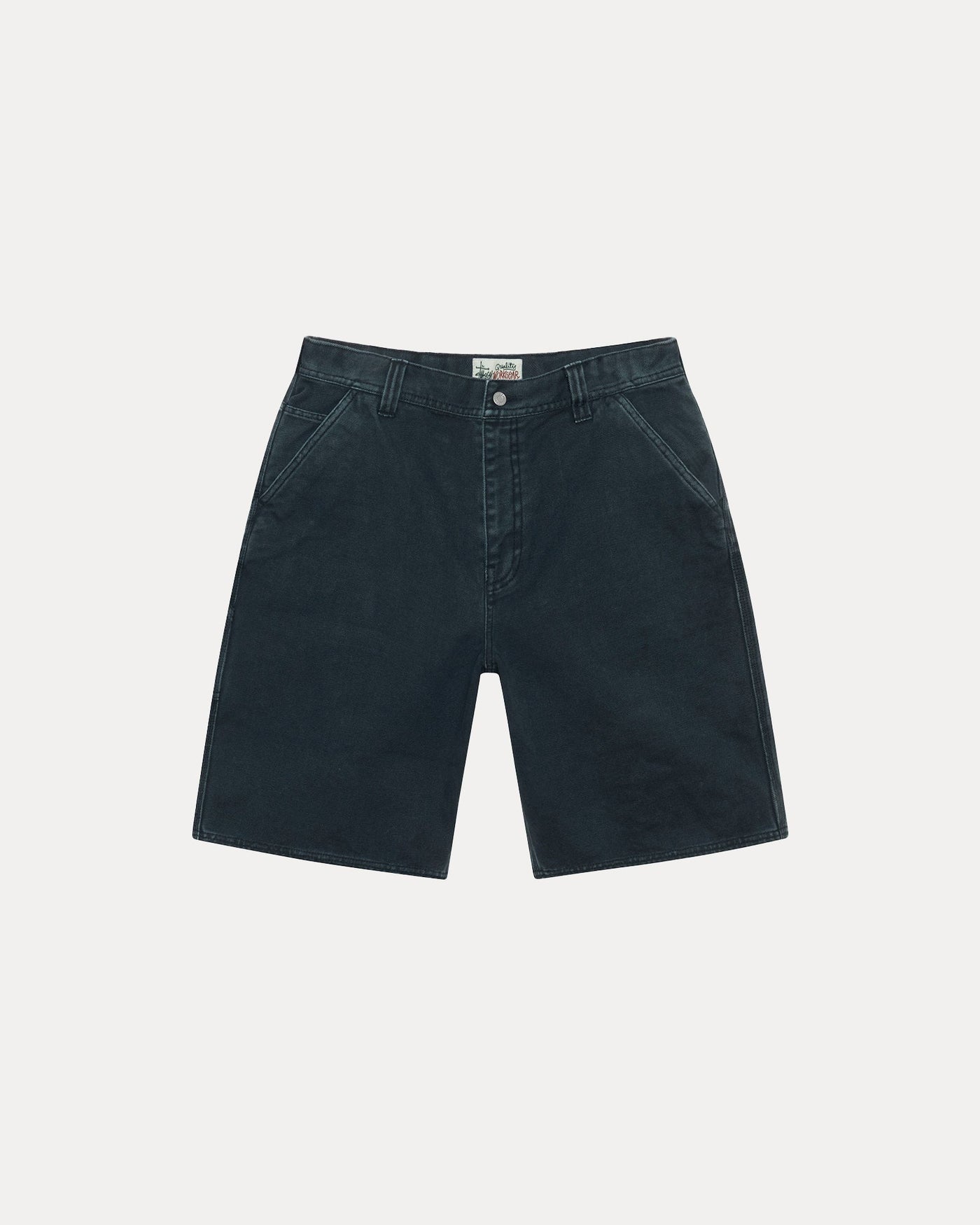 WASHED CANVAS WORK SHORT