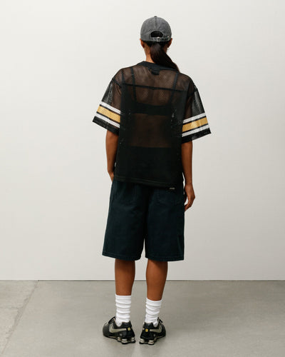 WASHED CANVAS WORK SHORT