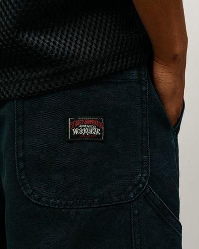 WASHED CANVAS WORK SHORT