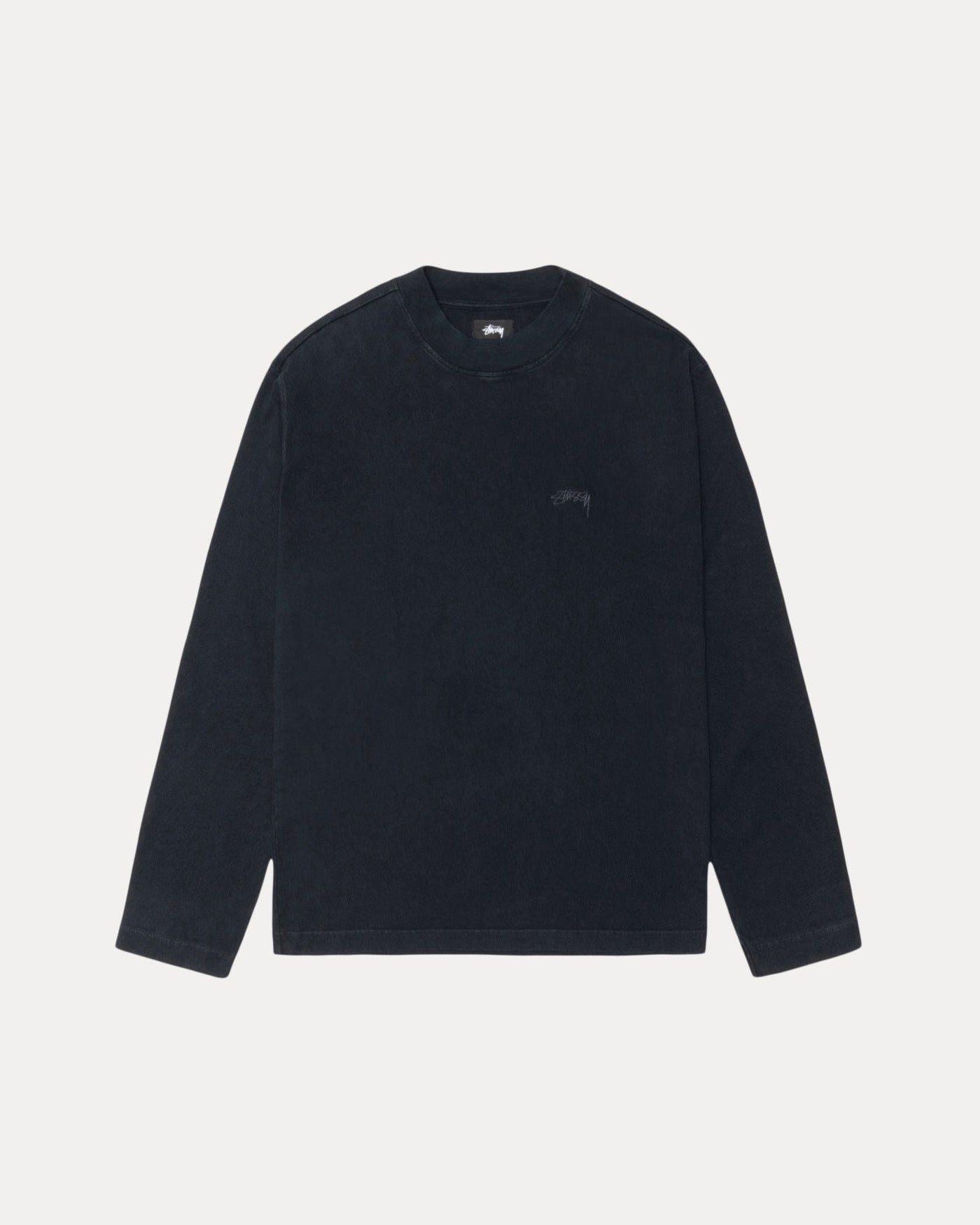DYED LS MOCK NECK TEE