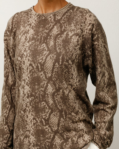 PYTHON KNIT CREW