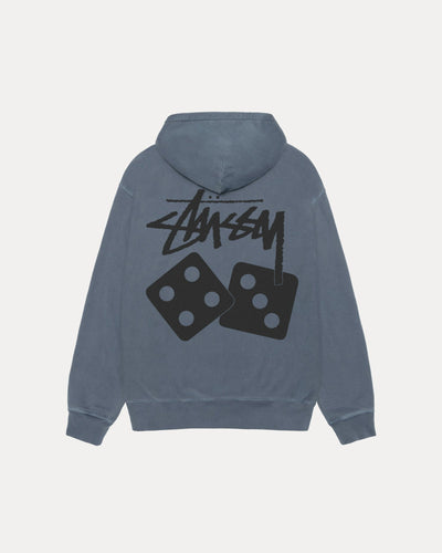 DICE ZIP HOODIE PIGMENT DYED